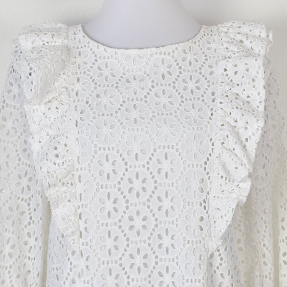 Lilly Pulitzer Primm Sand Dollar Eyelet Shift Dress White NEW - M - Picture 2 of 13